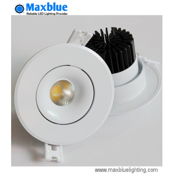 6W 9W inclinável CREE LED COB recesso luz de teto